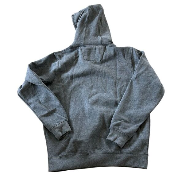 Caterpillar Men’s Sweatshirt Kangaroo Pocket Adjustable Hood, Grey, medium, NWT - Picture 3 of 9